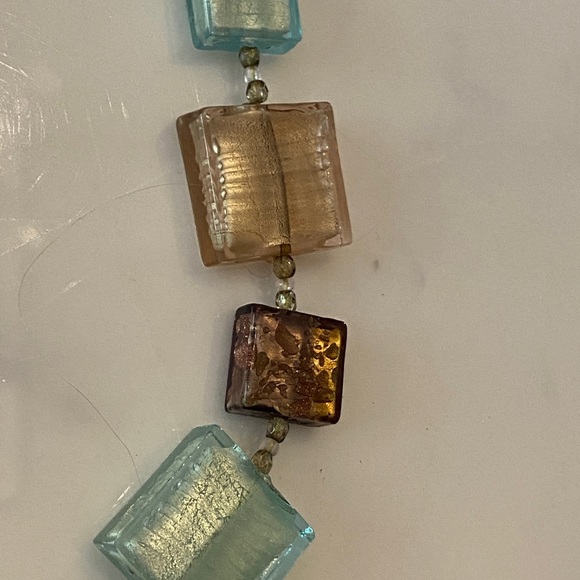 Le Perle Venetian Murano glass necklace and earring set - one of a kind - Picture 3 of 6